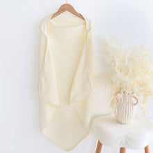 Load image into Gallery viewer, Organic Cotton Baby Hooded Towel (30x30 inch)