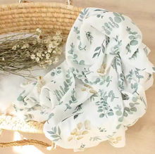 Load image into Gallery viewer, Organic Bamboo Cotton Baby Swaddle – Soft, Breathable & Comfort 🌿👶