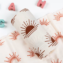 Load image into Gallery viewer, Organic Bamboo Cotton Baby Swaddle – Soft, Breathable & Comfort 🌿👶