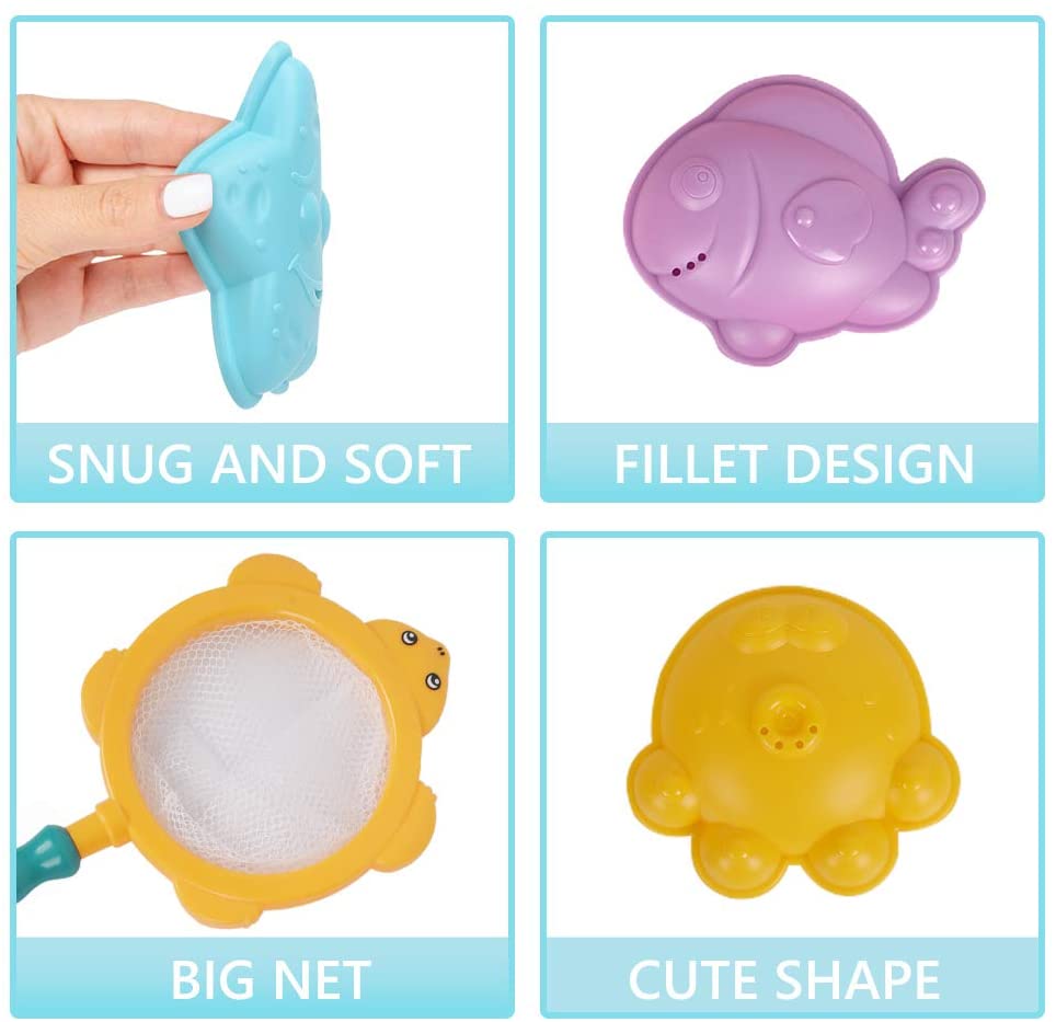 Eco-Totz Fun 15Pcs Baby Bath Toys for Toddlers!