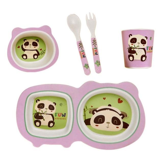 Bamboo Baby Panda Bowl & Spoon Set  Baby food recipes, Baby bowls, Kids  dishes