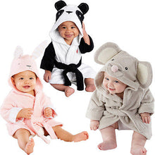 Load image into Gallery viewer, Eco-Totz Soft Comfy Hooded Bath Robes