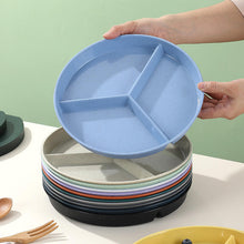 Load image into Gallery viewer, Wheat Straw 3-Section Divided Plate