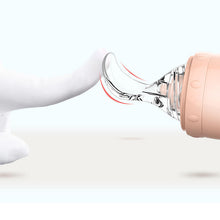 Load image into Gallery viewer, Silicone Baby Squeeze Feeding Spoon