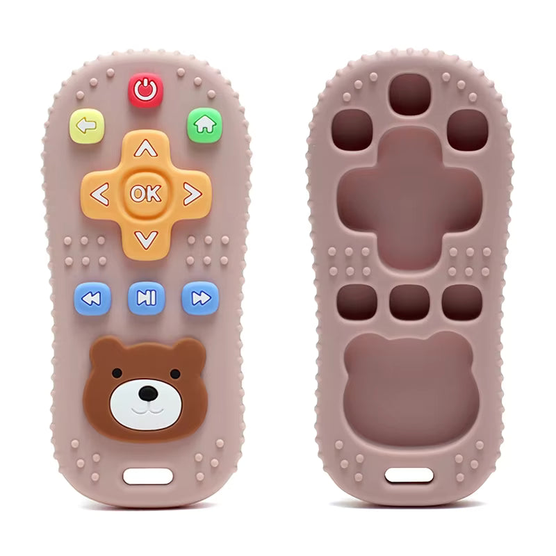 Silicone Baby Teether – Safe, Soothing & Easy to Hold 👶💚
