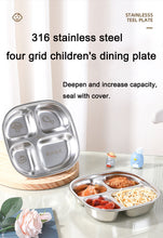 Load image into Gallery viewer, Stainless Steel Four-grid Plate