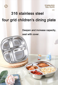 Stainless Steel Four-grid Plate