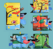 Load image into Gallery viewer, Soft Cloth Baby Book with Teether