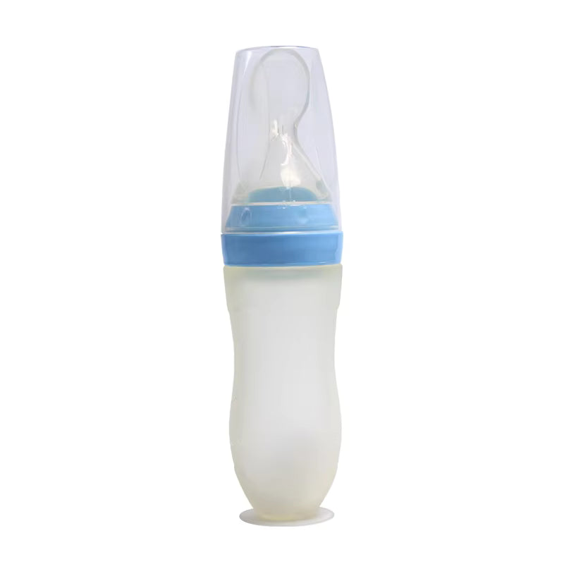 Silicone Baby Squeeze Feeding Spoon