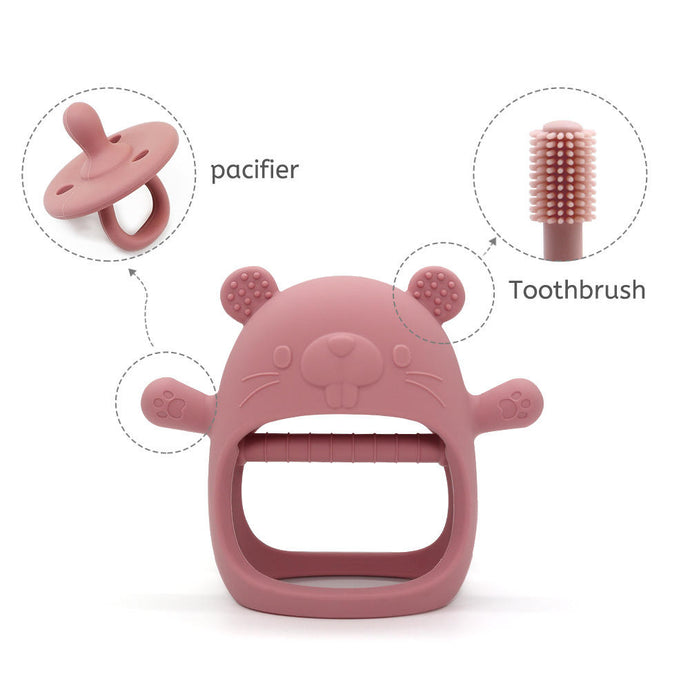 Chewable Silicone Mitten Teether