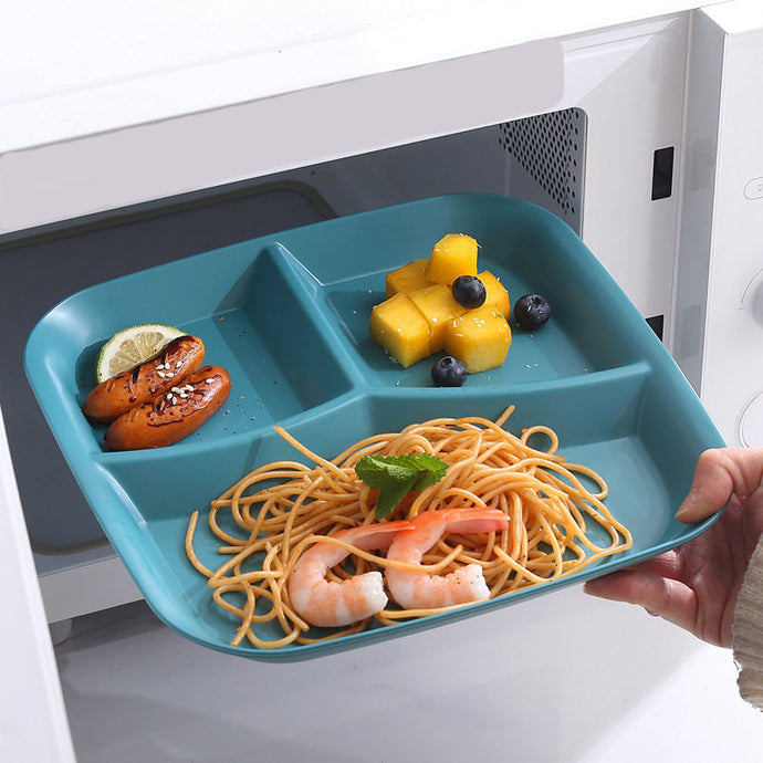 Wheat Straw Square Divided Plate