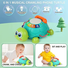 Load image into Gallery viewer, Cartoon Crawling Turtle Phone Toy 6-in-1