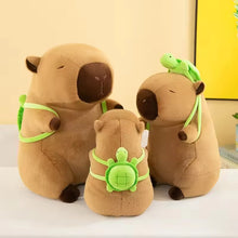 Load image into Gallery viewer, Capybara Plush Toy with Turtle Backpack