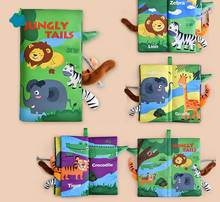 Load image into Gallery viewer, Soft Cloth Baby Book with Teether