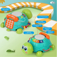 Load image into Gallery viewer, Cartoon Crawling Turtle Phone Toy 6-in-1