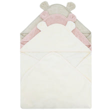 Load image into Gallery viewer, Organic Cotton Baby Hooded Towel (30x30 inch)