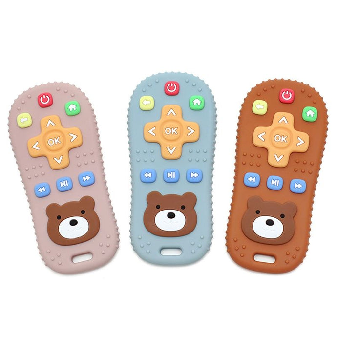 Silicone Baby Teether – Safe, Soothing & Easy to Hold 👶💚