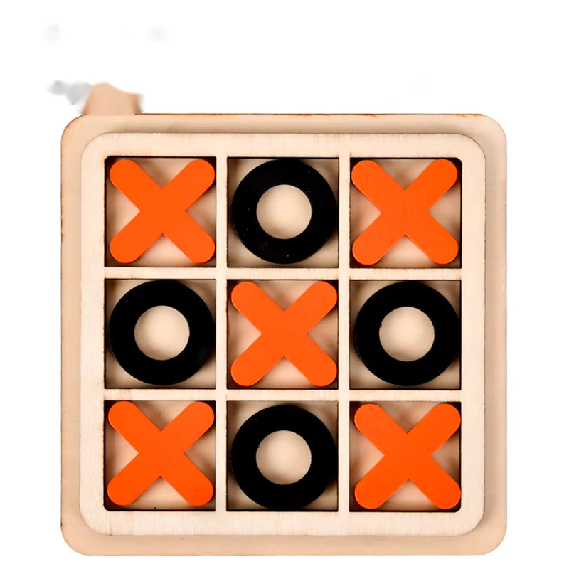 Wooden Tic Tac Toe Board Game