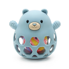 Load image into Gallery viewer, Bear-Shaped Silicone Teether &amp; Rattle