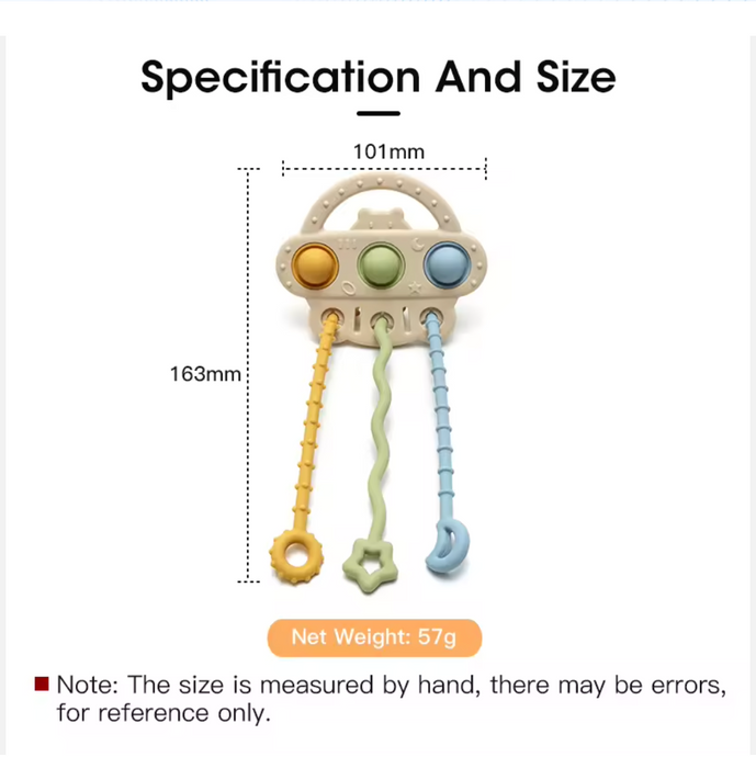 Food-Grade Silicone Pull String Toy