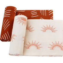 Load image into Gallery viewer, Organic Bamboo Cotton Baby Swaddle – Soft, Breathable &amp; Comfort 🌿👶