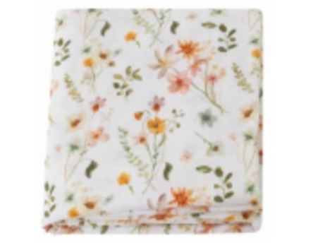 Organic Bamboo Cotton Baby Swaddle – Soft, Breathable & Comfort 🌿👶