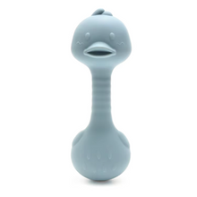 Load image into Gallery viewer, Duck Silicone Baby Teether &amp; Rattle