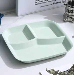 Wheat Straw Square Divided Plate