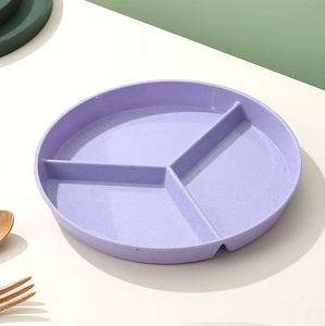 Wheat Straw 3-Section Divided Plate
