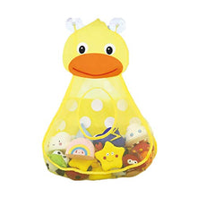 Load image into Gallery viewer, Kids Bath Toys Organizer Superior Quality Tub Toy Storage Mesh Shower Caddy Organizer Set with Anti-Slip Suction Cups Net Multiple-use Organization Bag for Bath Toys - Yellow Duck