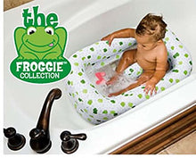 Load image into Gallery viewer, Mommys Helper Inflatable Bath Tub Froggie Collection, White/Green, 6-24 Months