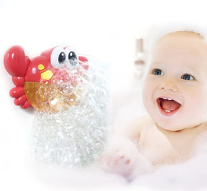Baby Bath Bubble Toy Bubble Crab Bubble Blower Bubble Machine Bubble Maker with Nursery Rhyme Bathtub Bubble Toys for Infant Baby Children Kids Happy Tub Time