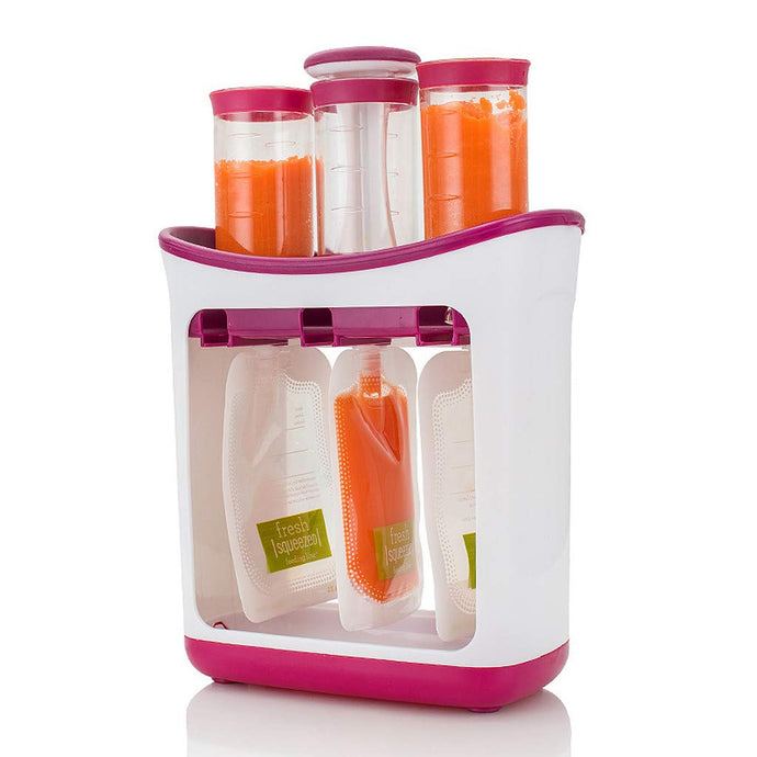 Eco-Friendly Baby Food Maker Set, Food Processor Mills Machine, Food Processor Blender Grinder Steamer Warmer with 10 Disposable Baby Food Storage Pouch Success Active