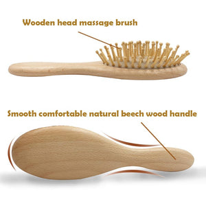 Eco-Friendly Wooden Baby Brush Set