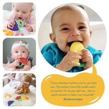 Load image into Gallery viewer, 5 Organic Baby Teething Toys