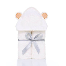Load image into Gallery viewer, Organic Bamboo Hooded Baby Towel